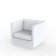 Fauteuil Ulm Structure Blanc Vondom Jardinchic