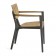 Fauteuil de Repas Diuna Aluminium / Teak Oasiq Jardinchic