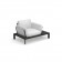 Fauteuil Tami Structure Noir Tissu Blanc Emu Jardinchic