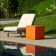 Hocker Kube Orange Euro3Plast JardinChic