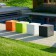 Hocker Kube Orange, grün, weiß und schwarz Perlen Euro3Plast JardinChic