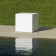 Hocker Kube weiße Euro3Plast JardinChic