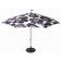 Sonnenschirm Flowerpowersol schwarz Ausschnitt Winkel Fatboy JardinChic