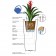 Topf Ilie mit Schema Euro3Plast JardinChic Wasser Reserve