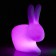 Lampe à batterie Rabbit Lamp - LED variation rose Qeeboo Jardinchic