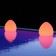 Lampe schwimmende Rock Rot/Orange Pool Smart und Green JardinChic