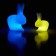 Kaninchenlampe Kleine LED mit Batterie Abweichung LED Gelb und Kaninchenlampe LED mit Batterie Abweichung LED Blau (separat erhältlich) Qeeboo Jardinchic