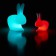 Petite Lampe à batterie Rabbit Small - LED Variation Bleu Turquoise avec Lampe à batterie Rabbit Lamp - Variation LED Rouge vendue séparément Qeeboo Jardinchic