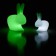 Kaninchenlampe Kleine LED mit Batterie Abweichung LED Weiß und Kaninchenlampe LED mit Batterie Abweichung LED Grün (separat erhältlich) Qeeboo Jardinchic