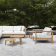 Canapé Chaise Longue Droite Maro Teck Cordage Argile Oasiq Jardinchic