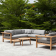 Canapé Chaise Longue Droite Maro Teck Cordage Argile Oasiq Jardinchic