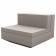 Canapé Modulable Vela - Module Central Taupe Vondom Jardinchic