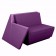 Canapé Modulable Rest - Module Droit Violet Vondom Jardinchic