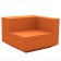 Canapé Modulable Vela - Module Gauche Orange Vondom Jardinchic