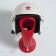 Gewand Crazy Head-Red Helm Keyring Myyour Jardinchic