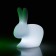 Kaninchenlampe Kleine LED mit Batterie Abweichung LED Weiß Qeeboo Jardinchic
