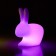 Kaninchenlampe Kleine LED mit Batterie Abweichung LED Rosa Qeeboo Jardinchic