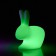 Kaninchenlampe Kleine LED mit Batterie Abweichung LED Grün Qeeboo Jardinchic