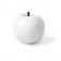  Apple in Keramik brillante Polyresin lackiert weiß jardinchic