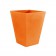 Pot Carré Haut Cône Orange Vondom Jardinchic