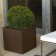 Blumenschale Cubo mit Self-Bewässerung Brown Vondom JardinChic system