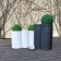 Pot Hebe 50 Blanc + Pot Addpot 50 Blanc + Pot Addpot 70 Anthracite (vendus séparément) Pdconcept Jardinchic