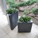 Pot Triton H48cm Noir et Pot Triton H68cm Noir (vendu séparément) Pdconcept Jardinchic