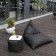 Pouf UP Black avec plateau d'appoint et Pouf Razz Black vendus séparément Pusku Pusku Jardinchic