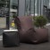 Pouf UP Black avec plateau d'appoint et Pouf Seat Chocolate vendus séparément Pusku Pusku Jardinchic