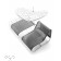 Pouf Tandem Corian avec Fauteuil Tandem EGO Paris Jardinchic