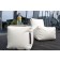 Pouf Seat Premium Beige et Pouf UP Premium Beige avec plateau d'appoint vendus séparément Pusku Pusku Jardinchic