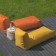 Poufs Sunbed Orange et Yellow Pusku Pusku Jardinchic