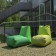 Poufs Tube Grass et Meadow Pusku Pusku Jardinchic