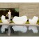 Table Basse Sabinas Blanc avec Canapé Sabinas Blanc et Fauteuils Sabinas Blanc (vendus séparément) Vondom Jardinchic