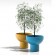 Primavera gelb und blau Serralunga JardinChic Pot