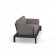 Sofa 2 Places Tami Structure Noir Tissu Gris Emu Jardinchic