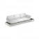 Sofa 3 Places Tami Structure Blanc Tissu Blanc Emu Jardinchic