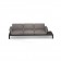 Sofa 3 Places Tami Structure Noir Tissu Gris Emu Jardinchic