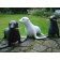 Statues Otarie Gris Blanc et Noir Tex Artes Jardinchic