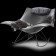 Rocking Chair Stingray Gris Foncé Mat Fredericia JardinChic (coussin non inclus)