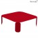 Table Basse Carrée Bebop H29cm Coquelicot Fermob Jardinchic