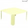 Table Basse Carrée Bebop H42cm Citron Givré Fermob Jardinchic