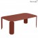 Table Basse Rectangulaire Bebop H29cm Ocre Rouge Fermob Jardinchic