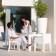 Table De Repas Jut 180cm Blanc Vondom Jardinchic