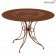 Table de repas 1900 Ø117cm Ocre Rouge Fermob Jardinchic