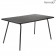 Table Luxembourg 143x80cm Réglisse Fermob Jardinchic