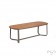 Table de Repas Marumi Medium Taupe / Teck EGO Paris Jardinchic