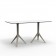 Table Double Avec Plateau HPL Blanc / Pieds Ecru Mari-Sol Vondom JardinChic