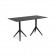 Table Double Avec Plateau HPL Noir / Pieds Noir Mari-Sol Vondom JardinChic