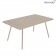 Table Luxembourg 165x100cm Muscade Fermob Jardinchic